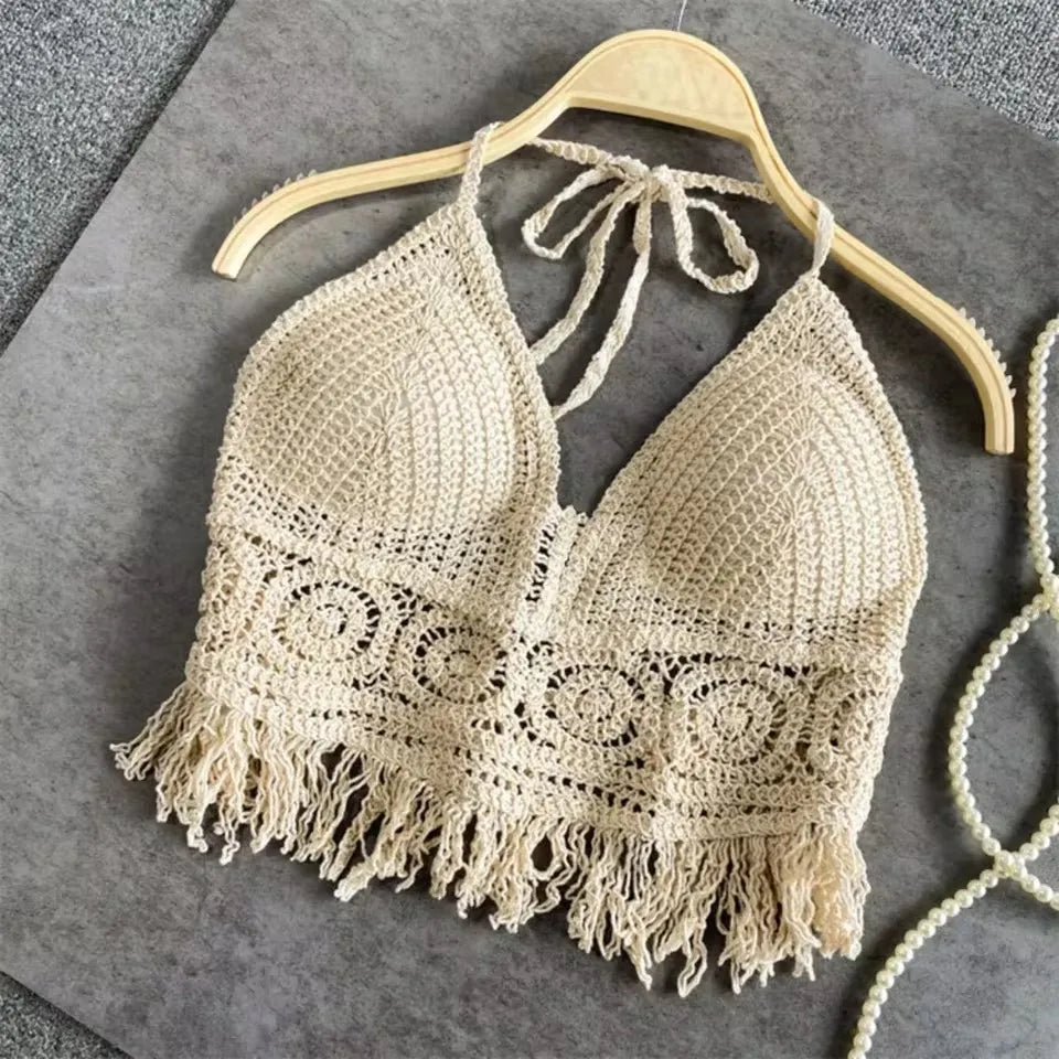 Azure Tide Crochet Top