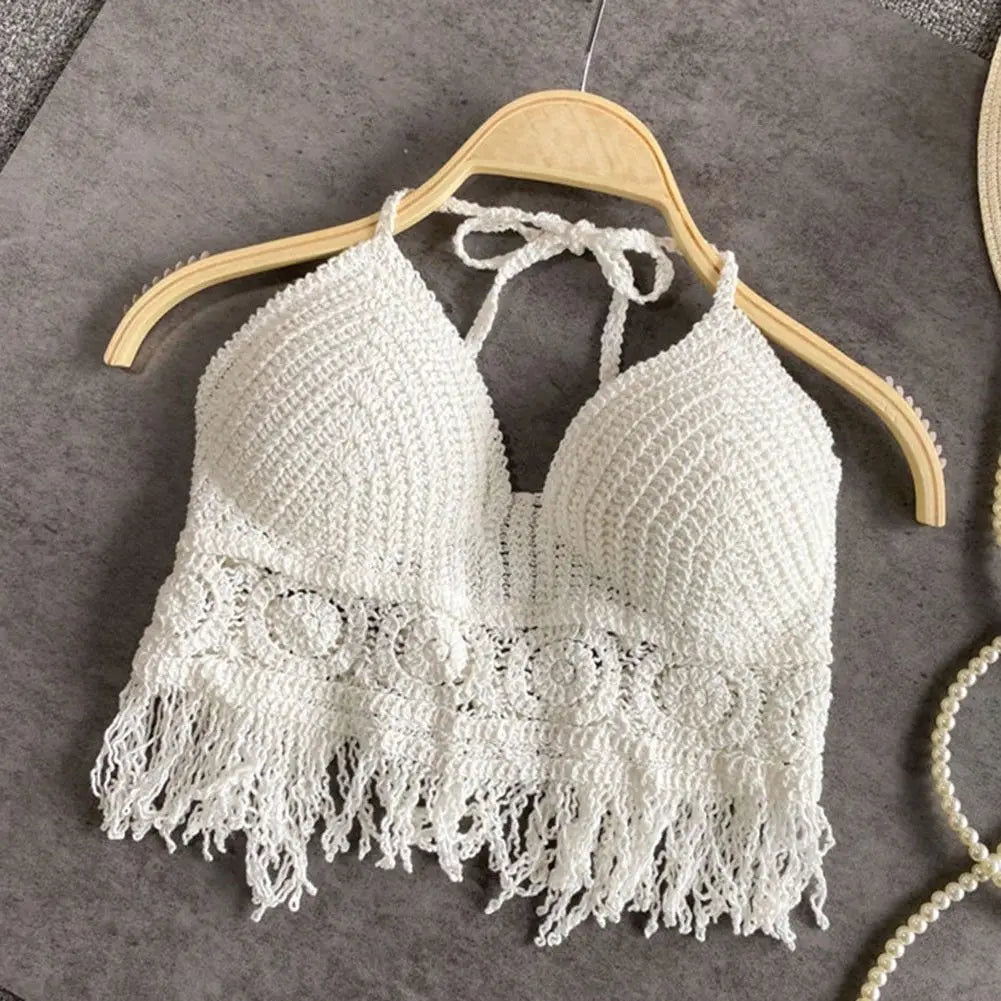 Azure Tide Crochet Top