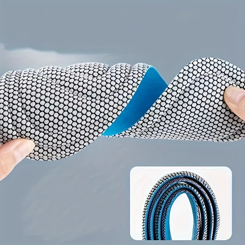 4Pcs Memory Foam Orthopedic Insoles for Shoes Antibacterial Deodorization Sweat Absorption Insert Sport Shoes Running Pads