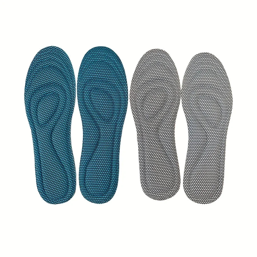 4Pcs Memory Foam Orthopedic Insoles for Shoes Antibacterial Deodorization Sweat Absorption Insert Sport Shoes Running Pads