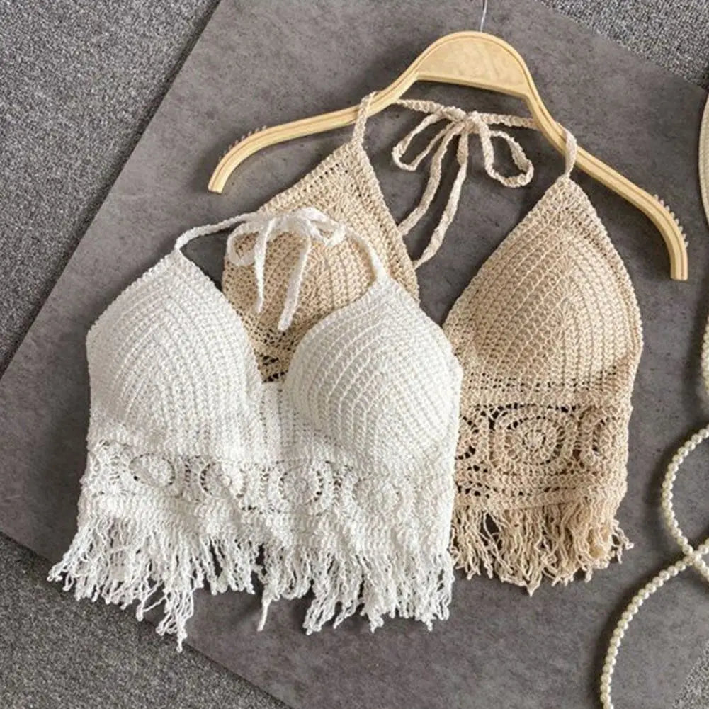 Azure Tide Crochet Top